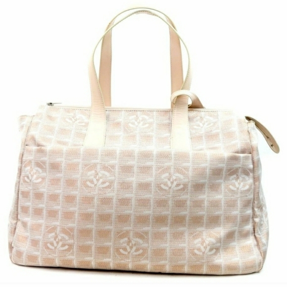 đ
șauth Chanel Travel Line Tote Bag Fabric #N6999H78 - Picture 1 of 15